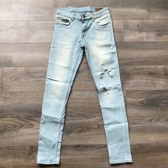 ASOS Extreme Super Skinny Jeans | Single Distressed Leg - Picture 3 of 10
